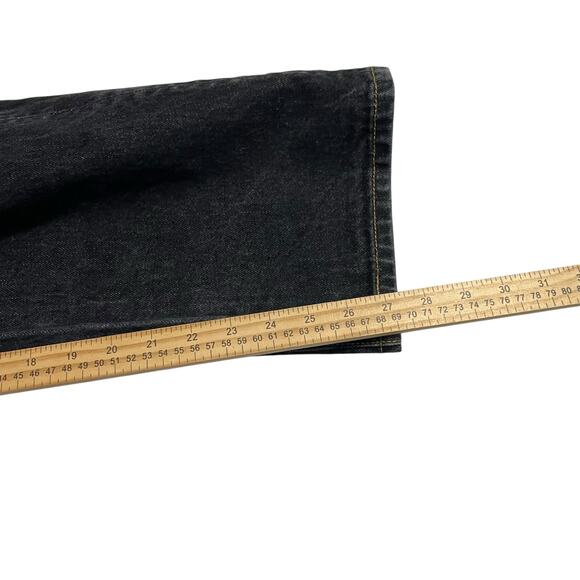 Levis 501 Jeans Mens Size 38 Black Regular Straight Leg Button Fly Denim Jeans - Picture 11 of 11